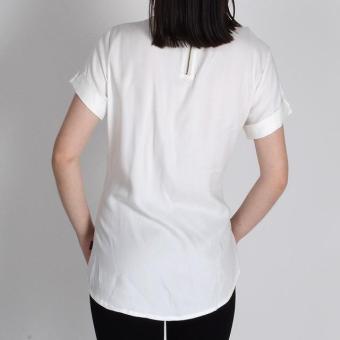 Redgirl Short Sleeves Blouse Rlt04-3037 (White) July 2018 - 2 Redgirl Short Sleeves Blouse Rlt04-3037 (White) - 2