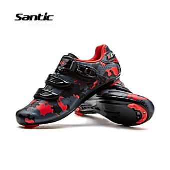 Santic Road Cycling Bicycle Shoes Bike Self-locking Look,SPD-SL,Speedplay System Men And Women Shoese Euipment Camouflage Series 3Colors Bicycle Shoes, Black-Red - Intl June 2018 - 2 Santic Road Cycling Bicycle Shoes Bike Self-locking Look,SPD-SL,Speedplay System Men and Women Shoese Euipment Camouflage Series 3Colors Bicycle Shoes, Black-Red - intl - 2