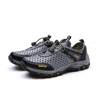 Seanut Men Textile Breathable Outdoor Hiking Shoes (Grey) - Intl June 2018 - 4 Seanut Men Textile Breathable Outdoor Hiking Shoes (Grey) - intl - 4