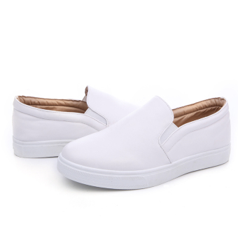 Seanut Men's Casual Slip-On Loafers PU Upper Casual Shoes (White) May 2018 - 3 Seanut Men's Casual Slip-On Loafers PU Upper Casual Shoes (White) - 3