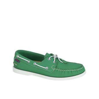 Sebago Docksides Men Boat Shoes (Green Neoprene) June 2018 - 2 Sebago Docksides Men Boat Shoes (Green Neoprene) - 2
