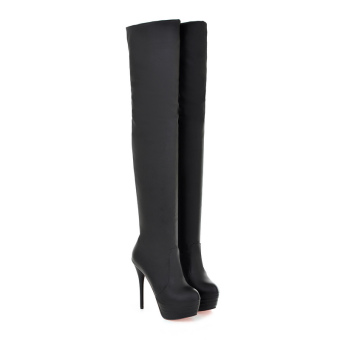 Sexy Boots Women 2017 Ultra High Heels Boots Platform Thin HeelsLong Boots (black) - Intl June 2018 - 5 Sexy Boots Women 2017 Ultra High Heels Boots Platform Thin HeelsLong Boots (black) - Intl - 5