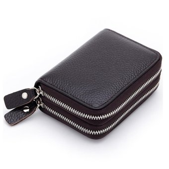 Short Wallet Genuine Leather RFID Blocking Safe Card Holder Forwomen - Intl June 2018 - 3 Short Wallet Genuine Leather RFID Blocking Safe Card Holder Forwomen - intl - 3