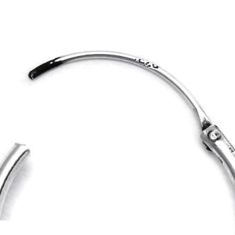 Silverworks E4977 Bali Hoop With Oxidized Earrings (Silver) June 2018 - 3 Silverworks E4977 Bali Hoop with Oxidized Earrings (Silver) - 3