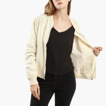 SM Woman Ruched Bomber Jacket (Beige) April 2018 - 2 SM Woman Ruched Bomber Jacket (Beige) - 2