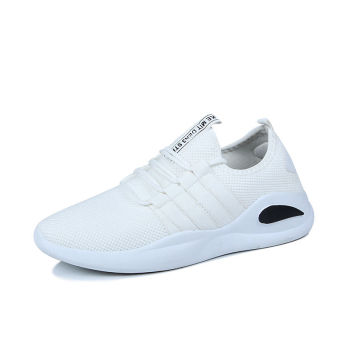 Shopping Sports Korean-style mesh not lace shoes Shoes (All white) in ...