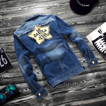 Spring And Autumn Men's Denim Jacket Slim Jeans Korean Japanese Retro Jeans Jacket Mens Coat Short Wave - Intl July 2018 - 2 Spring and autumn men's denim jacket slim jeans Korean Japanese retro Jeans Jacket Mens coat short wave - intl - 2