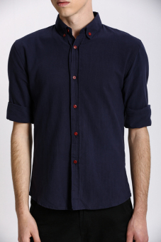 Stitch Men's Oxford Button Down Shirt (Navy)(Export) June 2018 - 2 Stitch Men's Oxford Button down Shirt (Navy)(Export) - 2