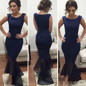 Stylish Lady Women Patchwork Formal Evening Cocktail PartyBridesmaid Long Dress June 2018 - 4 Stylish Lady Women Patchwork Formal Evening Cocktail PartyBridesmaid Long Dress - 4