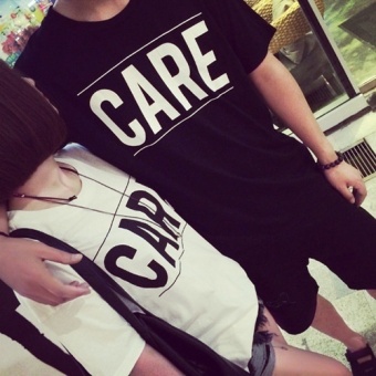Summer Fashion New Simple Loose All-Match Leisure Couples Dress Black Color T-shirt Short Sleeved - Intl July 2018 - 3 Summer Fashion New Simple Loose All-Match Leisure Couples Dress Black Color T-shirt Short Sleeved - Intl - 3