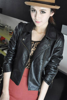Sunweb Women Motorcycle Leather Jackets Short Outerwear Coat Black April 2018 - 2 Sunweb Women Motorcycle Leather Jackets Short Outerwear Coat Black - 2