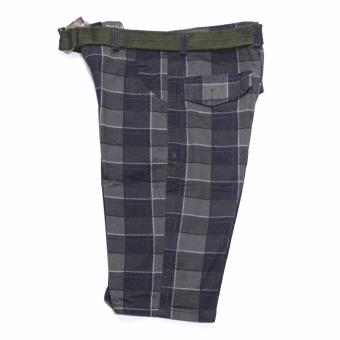 Super-11 Men's Four Pocket Cargo Checkered Short With Belt 798(Black) June 2018 - 5 Super-11 Men's Four Pocket Cargo Checkered Short with Belt 798(Black) - 5