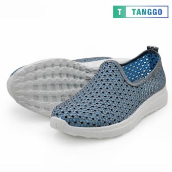 Tanggo Fashion Fly Woven Slip-On Sneakers Shoes For Women 1868(Grey) June 2018 - 3 Tanggo Fashion Fly Woven Slip-On Sneakers Shoes for Women 1868(Grey) - 3