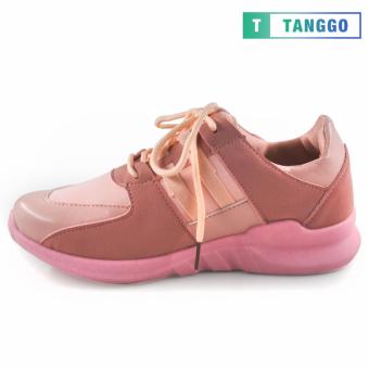 Tanggo PU Leather Mesh Fashion Lace-Up Shoes For Women 6061 (Pink) June 2018 - 2 Tanggo PU Leather Mesh Fashion Lace-Up Shoes for Women 6061 (Pink) - 2