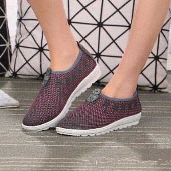 TF Women's Sports Leisure Walking Shoes Old Beijing Cloth Shoes(Grey) - Intl June 2018 - 2 TF Women's sports leisure walking shoes old Beijing cloth shoes(Grey) - intl - 2