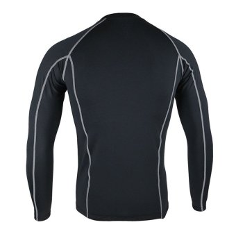 Thermal Warm Up Fleece Compression Cycling Base Layers ShirtsRunning Sets Jersey Sports Suits Clothing Top And Pants (Black) June 2018 - 3 Thermal Warm Up Fleece Compression Cycling Base Layers ShirtsRunning Sets Jersey Sports Suits Clothing Top and Pants (Black) - 3