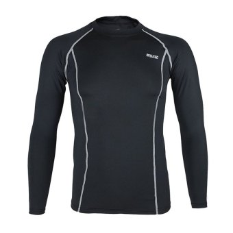 Thermal Warm Up Fleece Compression Cycling Base Layers ShirtsRunning Sets Jersey Sports Suits Clothing Top And Pants (Black) June 2018 - 2 Thermal Warm Up Fleece Compression Cycling Base Layers ShirtsRunning Sets Jersey Sports Suits Clothing Top and Pants (Black) - 2