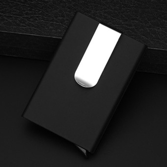 TP Men Women Aluminum Slim Id Credit Card Protector HolderPursewallet Money Clip Black - Intl April 2018 - 3 TP Men Women Aluminum Slim Id Credit Card Protector HolderPursewallet Money Clip Black - intl - 3