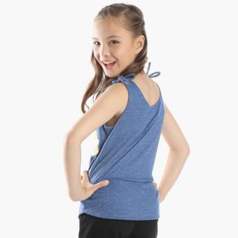 Tsum Tsum Girls Sleeveless Top (Blue) June 2018 - 3 Tsum Tsum Girls Sleeveless Top (Blue) - 3