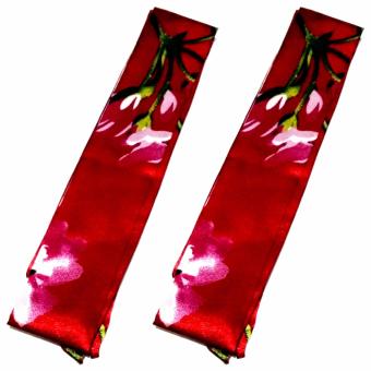Twilly Silk Scarf And Wraps Bag Accessory Floral Print Design(Maroon) June 2018 - 3 Twilly Silk Scarf And Wraps Bag Accessory Floral Print Design(Maroon) - 3