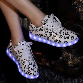 Ubuy LED Light Unisex Shoes Luminous Zapatos Schoenen Couples Casual Colorful Shoes - Intl July 2018 - 3 Ubuy LED Light Unisex Shoes Luminous Zapatos Schoenen Couples Casual colorful shoes - intl - 3