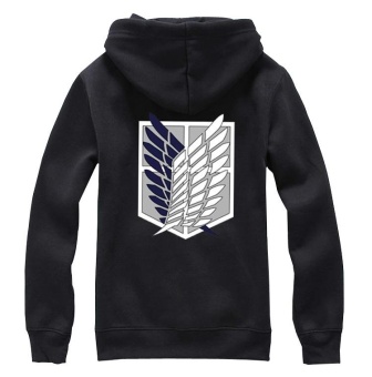 Ufosuit Attack On Titan Long Sleeve Anime Jacket Sweater HoodieBlack - Intl July 2018 - 3 Ufosuit Attack on Titan Long Sleeve Anime Jacket Sweater HoodieBlack - intl - 3