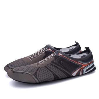 Water Sports Shoes Yoga Exercise Pool Beach Swim Slip (Grey) - Intl July 2018 - 2 Water Sports Shoes Yoga Exercise Pool Beach Swim Slip (Grey) - intl - 2