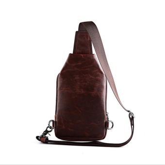 Waterproof Crossbody Bags Shoulder Bags For Men PU Leather Chest Sling Pack One Single Shoulder Man Casual Travel Messenger Bag ( Coffee )17x3x24cm - Intl June 2018 - 4 Waterproof Crossbody Bags Shoulder Bags for Men PU Leather Chest Sling Pack One Single Shoulder Man Casual Travel Messenger Bag ( Coffee )17x3x24cm - intl - 4