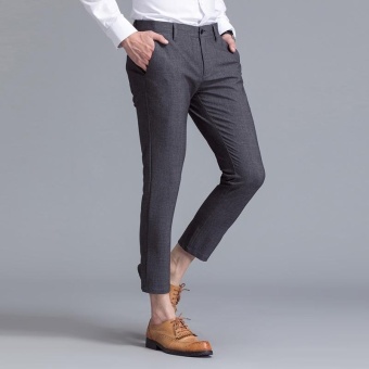 Weargen Brand Mens Classic Design Formal Business And Casual PencilSuits Pants Slim Fit For Wedding And Office Dress PantsSY-9809-Grey - Intl June 2018 - 2 Weargen Brand Mens Classic Design Formal Business And Casual PencilSuits Pants Slim Fit For Wedding And Office Dress PantsSY-9809-Grey - intl - 2