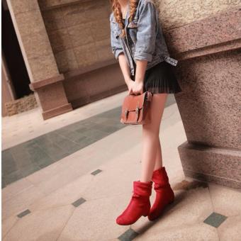 Winter Fashion Martin Boots Female Knight Boots Shoes Matte SuedeBoots For Women (Black) - Intl June 2018 - 5 Winter Fashion Martin Boots Female Knight Boots Shoes Matte SuedeBoots for Women (Black) - intl - 5