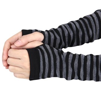 Winter Wrist Arm Hand Warmer Knitted Long Fingerless Gloves MittenBlack April 2018 - 2 Winter Wrist Arm Hand Warmer Knitted Long Fingerless Gloves MittenBlack - 2