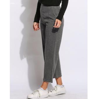 Women Fashion Vintage Style High Waist Solid Culottes Wide LegPants May 2018 - 4 Women Fashion Vintage Style High Waist Solid Culottes Wide LegPants - 4