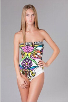 Women Floral Print Bohemian Backless Bikini - Intl June 2018 - 4 Women Floral Print Bohemian Backless Bikini - Intl - 4