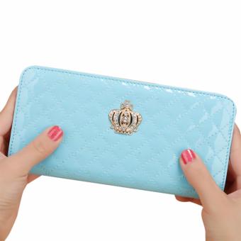 Women Long Wallet Crown Purse Bag Clutch Wallets Phone Handbag(SkyBlue) - Intl April 2018 - 2 Women Long Wallet Crown Purse Bag Clutch Wallets Phone Handbag(SkyBlue) - intl - 2