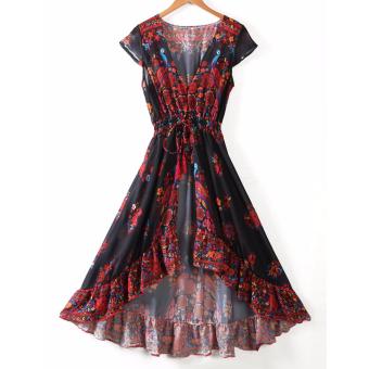 Women Summer Vintage Boho Long Maxi Evening Party Beach Dress Sundress - Intl April 2018 - 2 Women Summer Vintage Boho Long Maxi Evening Party Beach Dress Sundress - intl - 2