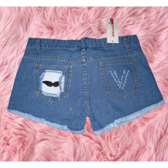 Women's Sexy Ripped Short Jeans New Fashion Denim With CuteDesigns-FNM (S#3) July 2018 - 2 Women's Sexy Ripped Short Jeans New Fashion Denim with CuteDesigns-FNM (S#3) - 2