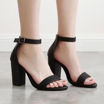 Women's Square Heel Shoes Slim Sandals - Intl June 2018 - 4 Women's Square Heel Shoes Slim Sandals - intl - 4