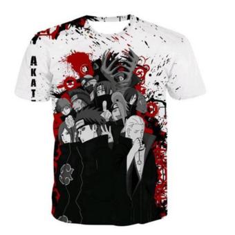 Women/Men T Shirt Anime Naruto Akatsuki Short Sleeve 3D PrintT-Shirt Summer Tops Tees - Intl June 2018 - 2 Women/Men t shirt Anime Naruto Akatsuki Short Sleeve 3D PrintT-Shirt Summer Tops Tees - intl - 2