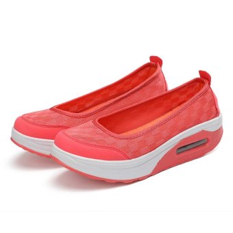 Women's Height Increasing Shoes Slip On Casual Sneaker One SlipLoafers AIWOQI(RED) - Intl June 2018 - 2 Women's Height Increasing Shoes Slip On Casual Sneaker One SlipLoafers AIWOQI(RED) - intl - 2
