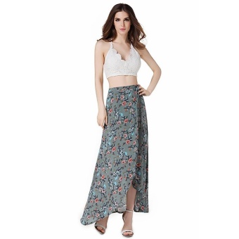 Women's High-waisted Boho Asymmetrical Hem Tie Up Long Maxi PrintWrap Skirt - Intl June 2018 - 2 Women's High-waisted Boho Asymmetrical Hem Tie up Long Maxi PrintWrap Skirt - intl - 2