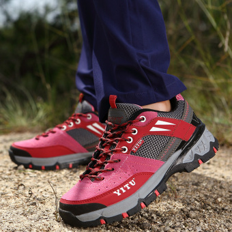 Women's Hiking Shoes Sports Shoes Mountain Climbing Trekking ShoesRed June 2018 - 5 Women's Hiking Shoes Sports Shoes Mountain Climbing Trekking ShoesRed - 5