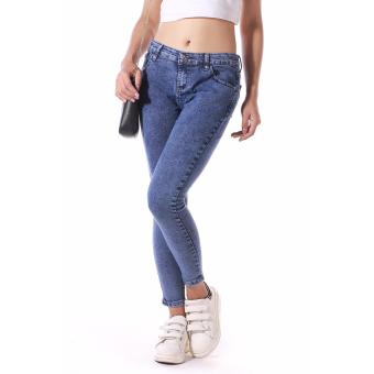 Women's Lift Butt Series Skinny Acid Blue Jeans June 2018 - 3 Women's Lift Butt Series Skinny Acid Blue Jeans - 3