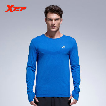 XTEP Long Sleeve Running T-shirt For Men O-neck Breathable Sports Jerseys Quick Dry Compression Fitness Men's Shirt (Blue) - Intl June 2018 - 4 XTEP Long Sleeve Running T-shirt for Men O-neck Breathable Sports Jerseys Quick Dry Compression Fitness Men's Shirt (Blue) - intl - 4
