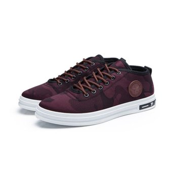 YingWei Men's Casual Canvas Shoes Camouflage Red - Intl June 2018 - 3 YingWei Men's casual canvas shoes camouflage Red - intl - 3