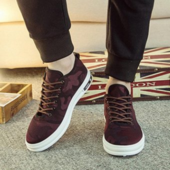 YingWei Men's Casual Canvas Shoes Camouflage Red - Intl June 2018 - 2 YingWei Men's casual canvas shoes camouflage Red - intl - 2