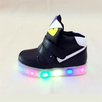 YL The New Children 's LED Lights In The Spring Of Sports ShoesBoys And Girls Leisure Students Baby Shoes(Black) - Intl April 2018 - 4 YL The New Children 's LED Lights In The Spring of Sports ShoesBoys and Girls Leisure Students Baby Shoes(Black) - intl - 4