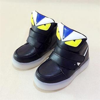 YL The New Children 's LED Lights In The Spring Of Sports ShoesBoys And Girls Leisure Students Baby Shoes(Black) - Intl April 2018 - 2 YL The New Children 's LED Lights In The Spring of Sports ShoesBoys and Girls Leisure Students Baby Shoes(Black) - intl - 2
