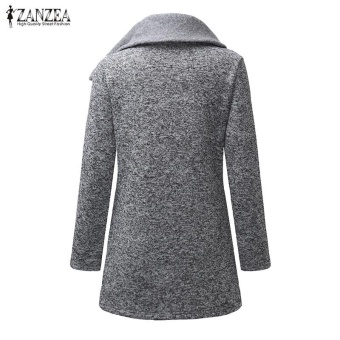 ZANZEA Women Long Hoodies Sweatshirts Loose Casual Long Sleeve Zipper Solid Hooded Outwear Tops Female Fleece Jacket Coats (Grey) - Intl April 2018 - 4 ZANZEA Women Long Hoodies Sweatshirts Loose Casual Long Sleeve Zipper Solid Hooded Outwear Tops Female Fleece Jacket Coats (Grey) - intl - 4