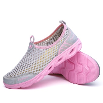 ZOQI Men's And Women's Fashion Mesh Light Breathable Sport ShoesWater Shoes(Pink) - Intl June 2018 - 2 ZOQI Men's And Women's Fashion Mesh Light Breathable Sport ShoesWater Shoes(Pink) - intl - 2