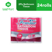 Femme Décor 2 Ply Bathroom Tissue 24 Rolls